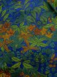 Photo3: N1211A Used Japanese kimono  Dark Navy Blue KOMON dyed for women / Silk. UME plum bloom,   (Grade B) (3)