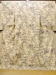 Photo1: N1211D Used Japanese kimono   Ivory KOMON dyed for women / Silk. Chrysanthemum,   (Grade B) (1)