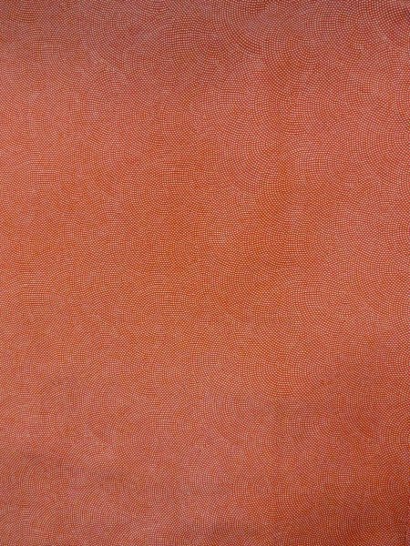 Photo3: N1211E Vintage Japanese kimono   Vermilion EDO KOMON pattern dyed for women / Silk. Wave,   (Grade C) (3)