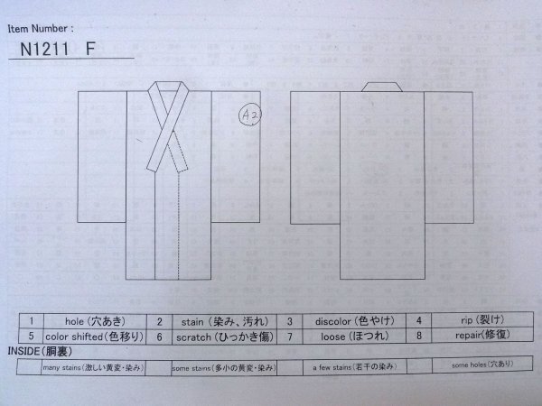 Photo13: N1211F Used Japanese kimono  Dark Multi Color Dyed OSHIMA-TSUMUGI for women / Silk. MOMIJI maple leaf,   (Grade B) (13)