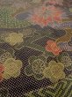Photo8: Mint N1211G Used Japanese kimono  Dark Multi Color OSHIMA-TSUMUGI for women / Silk. Chrysanthemum,   (Grade A) (8)