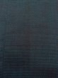 Photo9: N1226A Used Japanese kimono  Bluish Gray OSHIMA-TSUMUGI for men / Silk. Tortoise-shell pattern(Hexagonal pattern)   (Grade B) (9)