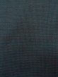 Photo10: N1226A Used Japanese kimono  Bluish Gray OSHIMA-TSUMUGI for men / Silk. Tortoise-shell pattern(Hexagonal pattern)   (Grade B) (10)