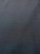Photo13: N1226A Used Japanese kimono  Bluish Gray OSHIMA-TSUMUGI for men / Silk. Tortoise-shell pattern(Hexagonal pattern)   (Grade B) (13)
