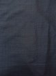 Photo4: N1226B Used Japanese kimono  Bluish Gray OSHIMA-TSUMUGI for men / Silk. Tortoise-shell pattern(Hexagonal pattern)   (Grade C) (4)