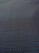 Photo9: N1226B Used Japanese kimono  Bluish Gray OSHIMA-TSUMUGI for men / Silk. Tortoise-shell pattern(Hexagonal pattern)   (Grade C) (9)