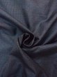 Photo11: N1226B Used Japanese kimono  Bluish Gray OSHIMA-TSUMUGI for men / Silk. Tortoise-shell pattern(Hexagonal pattern)   (Grade C) (11)