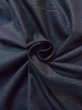 Photo13: N1226B Used Japanese kimono  Bluish Gray OSHIMA-TSUMUGI for men / Silk. Tortoise-shell pattern(Hexagonal pattern)   (Grade C) (13)
