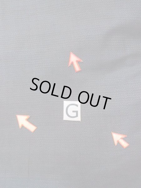 Photo20: N1226B Used Japanese kimono  Bluish Gray OSHIMA-TSUMUGI for men / Silk. Tortoise-shell pattern(Hexagonal pattern)   (Grade C) (20)