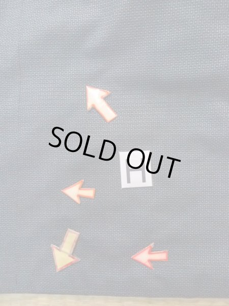 Photo21: N1226B Used Japanese kimono  Bluish Gray OSHIMA-TSUMUGI for men / Silk. Tortoise-shell pattern(Hexagonal pattern)   (Grade C) (21)