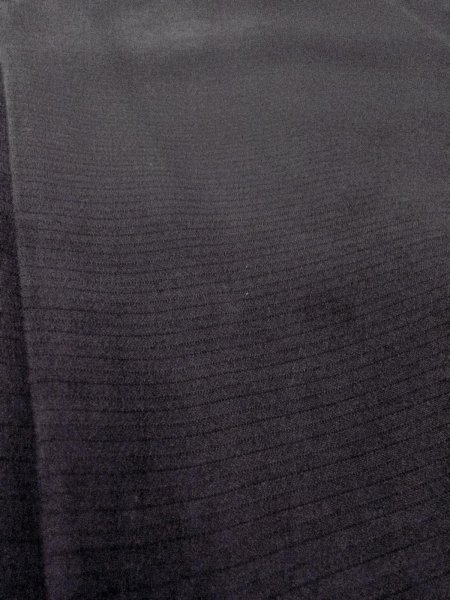 Photo7: N1226E Vintage Japanese kimono   Black MONTSUKI crests for women / Silk.    (Grade B) (7)