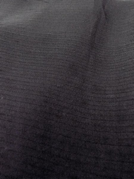 Photo9: N1226E Vintage Japanese kimono   Black MONTSUKI crests for women / Silk.    (Grade B) (9)