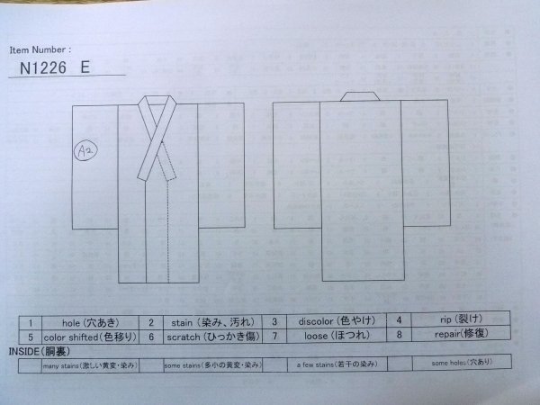 Photo12: N1226E Vintage Japanese kimono   Black MONTSUKI crests for women / Silk.    (Grade B) (12)