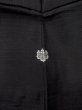 Photo3: Mint N1226F Vintage Japanese kimono   Black MONTSUKI crests for women / Silk.    (Grade A) (3)