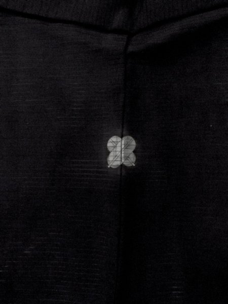 Photo3: Mint N1226G Vintage Japanese kimono   Black MONTSUKI crests for women / Silk.    (Grade A) (3)