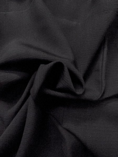 Photo8: Mint N1226G Vintage Japanese kimono   Black MONTSUKI crests for women / Silk.    (Grade A) (8)