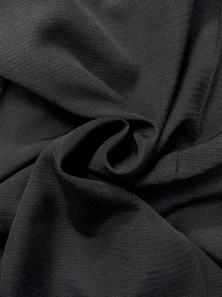 Photo12: N1226H Vintage Japanese kimono   Black MONTSUKI crests for women / Silk.    (Grade B) (12)