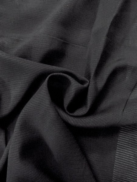 Photo10: Mint N1226I Vintage Japanese kimono   Black MONTSUKI crests for women / Silk.    (Grade A) (10)