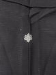 Photo3: N1226J Vintage Japanese kimono   Black MONTSUKI crests for women / Silk.    (Grade B) (3)