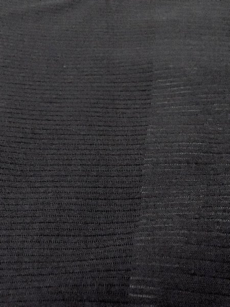 Photo8: N1226J Vintage Japanese kimono   Black MONTSUKI crests for women / Silk.    (Grade B) (8)