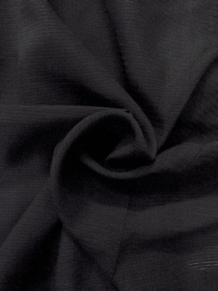 Photo11: N1226J Vintage Japanese kimono   Black MONTSUKI crests for women / Silk.    (Grade B) (11)