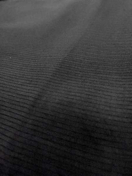 Photo7: N1226L Vintage Japanese kimono   Black MONTSUKI crests for women / Silk.    (Grade B) (7)