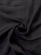 Photo10: N1226L Vintage Japanese kimono   Black MONTSUKI crests for women / Silk.    (Grade B) (10)