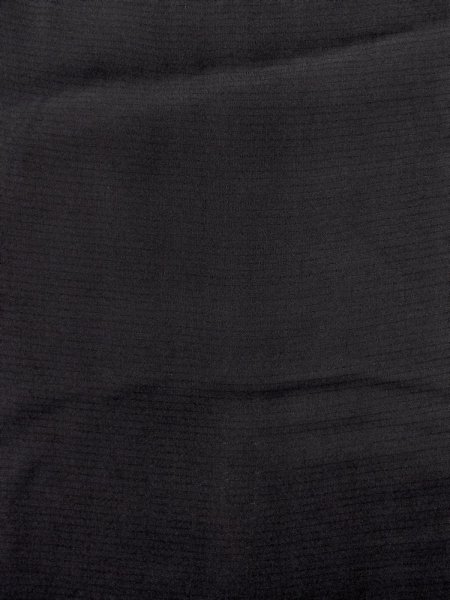 Photo4: N1226N Vintage Japanese kimono   Black MONTSUKI crests for women / Silk.    (Grade D) (4)