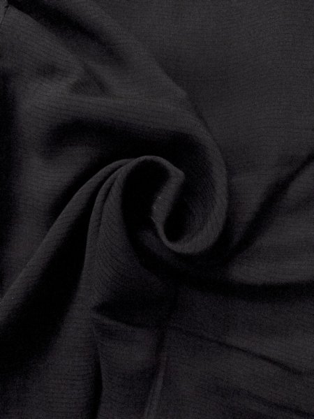 Photo9: N1226N Vintage Japanese kimono   Black MONTSUKI crests for women / Silk.    (Grade D) (9)