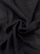 Photo10: N1226N Vintage Japanese kimono   Black MONTSUKI crests for women / Silk.    (Grade D) (10)