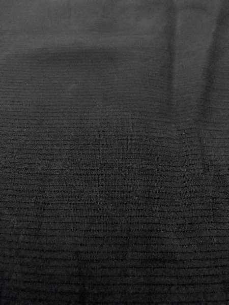 Photo7: N1226O Vintage Japanese kimono   Black MONTSUKI crests for women / Silk.  There is an impression of use.  (Grade D) (7)