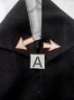 Photo11: N1226O Vintage Japanese kimono   Black MONTSUKI crests for women / Silk.  There is an impression of use.  (Grade D) (11)
