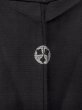 Photo3: N1226P Vintage Japanese kimono   Black MONTSUKI crests for women / Silk.    (Grade B) (3)