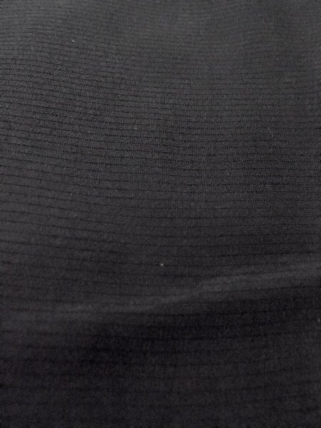 Photo7: N1226P Vintage Japanese kimono   Black MONTSUKI crests for women / Silk.    (Grade B) (7)