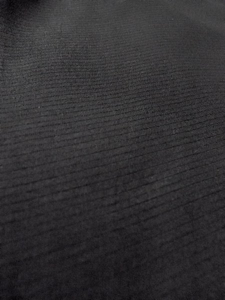 Photo8: N1226P Vintage Japanese kimono   Black MONTSUKI crests for women / Silk.    (Grade B) (8)