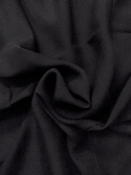 Photo10: N1226P Vintage Japanese kimono   Black MONTSUKI crests for women / Silk.    (Grade B) (10)