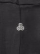 Photo3: Mint N1226Q Vintage Japanese kimono   Black MONTSUKI crests for women / Silk.    (Grade A) (3)