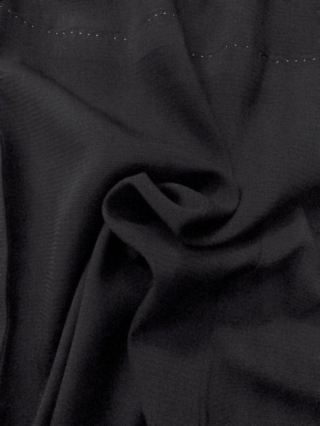 Photo8: Mint N1226Q Vintage Japanese kimono   Black MONTSUKI crests for women / Silk.    (Grade A) (8)