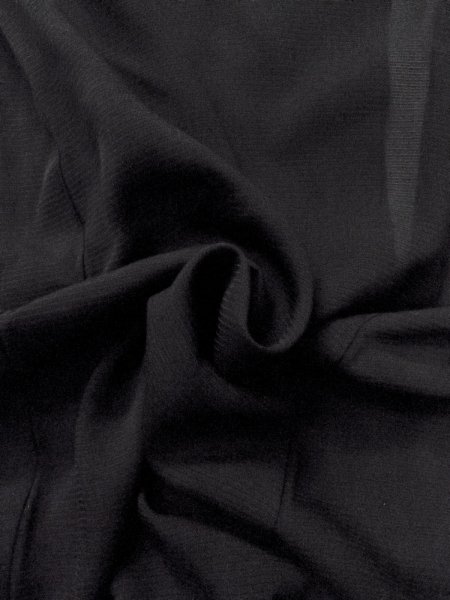 Photo9: Mint N1226Q Vintage Japanese kimono   Black MONTSUKI crests for women / Silk.    (Grade A) (9)