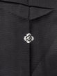 Photo3: N1226R Vintage Japanese kimono   Black MONTSUKI crests for women / Silk.    (Grade B) (3)