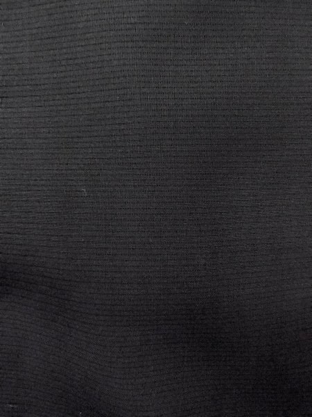 Photo4: N1226R Vintage Japanese kimono   Black MONTSUKI crests for women / Silk.    (Grade B) (4)