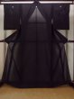 Photo1: N1226S Vintage Japanese kimono   Black MONTSUKI crests for women / Silk.    (Grade C) (1)