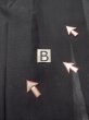 Photo13: N1226S Vintage Japanese kimono   Black MONTSUKI crests for women / Silk.    (Grade C) (13)