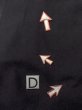Photo15: N1226S Vintage Japanese kimono   Black MONTSUKI crests for women / Silk.    (Grade C) (15)