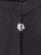 Photo3: N1226T Vintage Japanese kimono   Black MONTSUKI crests for women / Silk.    (Grade B) (3)