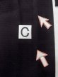 Photo16: N1226T Vintage Japanese kimono   Black MONTSUKI crests for women / Silk.    (Grade B) (16)