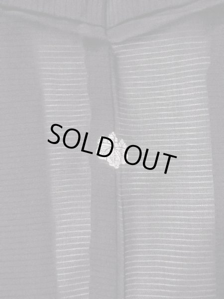 Photo3: N1226U Vintage Japanese kimono   Black MONTSUKI crests for women / Silk.    (Grade B) (3)