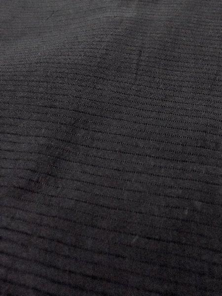 Photo7: N1226U Vintage Japanese kimono   Black MONTSUKI crests for women / Silk.    (Grade B) (7)