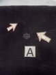 Photo13: N1226U Vintage Japanese kimono   Black MONTSUKI crests for women / Silk.    (Grade B) (13)