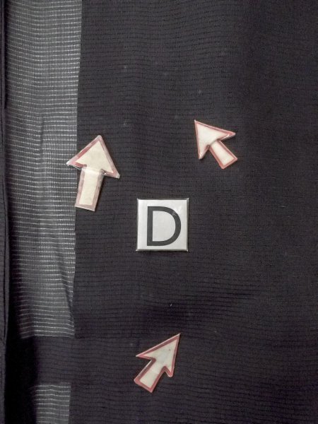 Photo16: N1226U Vintage Japanese kimono   Black MONTSUKI crests for women / Silk.    (Grade B) (16)